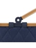 Reisenthel carrybag xs - Einkaufskorb 21 cm (twist navy) in frame rhombus midnight gold