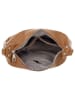 PRATTEN S037-G genarptes PU Umhängetasche Handtasche in mocha