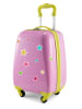 Hauptstadtkoffer For Kids - Kindertrolley mit Sternenaufklebern in Pink