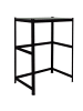 relaxdays Waschmaschinenregal in Schwarz - (B)90 x (H)120 x (T)60 cm
