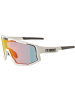 Bliz Sonnenbrille Fusion in matt white-smoke with red multi