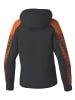 erima Damen Kapuzensweat in schwarz/orange