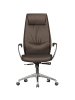 KADIMA DESIGN Bürostuhl Echtleder Schreibtischstuhl X-XL 120 kg in Braun