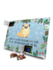 Mr. & Mrs. Panda Adventskalender Mops mit Spruch in Eisblau
