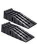 relaxdays 2 x Auffahrrampe in Schwarz - (B)33 x (H)22 x (T)90 cm