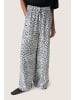 Soaked in Luxury Casual Hose SLShirley Lockere Passform in Grey Leopard Patteren