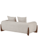 Beliani 2-Sitzer Sofa VINLIDEN in Beige/Braun - (W) 180 x (H) 62 x (L) 87 cm