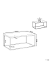 Beliani Couchtisch DELANO in Grau/Schwarz - (W) 60 x (H) 40 x (L) 100 cm