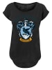 F4NT4STIC Long Cut T-Shirt Harry Potter Ravenclaw Crest in schwarz