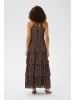 Kaffe Kleid KAlorinda Tight fit in Seal Brown/Turtledove Dot