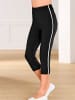 Sieh an! Capri-Leggings in schwarz-weiß