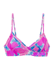 Sunseeker Triangel-Bikini-Top in pink-blau bedruckt