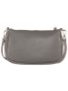 Florence Florence Schultertasche Leder grau ca. 27cm