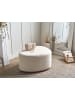 Beliani Pouf SACO in Beige - (W) 57 x (H) 45 x (L) 78 cm