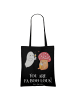 Mr. & Mrs. Panda Tragetasche Halloween Zauber mit Spruch in Schwarz