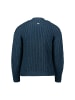 Zero  Grobstrickjacke offener Style in Teal Ocean