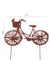 UNUS Gartenstecker Rost Fahrrad in Braun