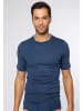 Ammann Unterhemd / Shirt Kurzarm Jeans Feinripp in Blau