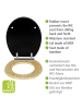 Wenko WC-Sitz Bambusa Black, WC-Sitz Mod. Bambusa Black in Schwarz