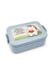 Mr. & Mrs. Panda Bento Box Einhorn Herz Design mit Spruch in Blau Pastell