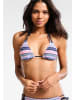 s.Oliver Triangel-Bikini-Top in blau-rosé-gestreift