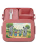 Mr. & Mrs. Panda Bento Box Koala Familie zwei Design ohne Spruch in Rot Pastell