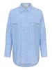 My Essential Wardrobe Langarm - Hemd SkyeMW Casual fit in Silver Lake Blue Striped