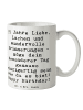 Mr. & Mrs. Panda Keramiktasse Spruch 95. Geburtstag mit Spruch in Weiß