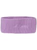 styleBREAKER Strick Stirnband mit Logo in Flieder
