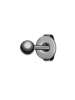 True Rebels Ohrstecker aus Edelstahl in gunmetal