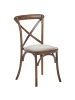 Beliani 2er-Set Esszimmerstuhl LYONS in Braun/Beige