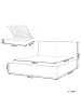 Beliani Doppelbett MOISSAC in Grün/Schwarz - (W) 197 x (H) 108 x (L) 224 cm