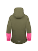 Trollkids 3 in 1 Jacke "Kjerak" in Dunkle Olive/Hellmagenta