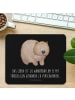 Mr. & Mrs. Panda Mauspad Wombat mit Spruch in Schwarz