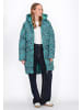 myMo Women Coat in turquoise multicolor