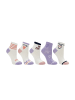 Yuhu Mädchen Socken 5er Pack Herzen Sprüche Kindersocken in Mehrfarbig