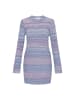 myMo Women Dress in blue multicolor
