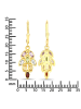 Rafaela Donata Ohrhänger aus Sterling Silber mit Amethyst in gelbgold