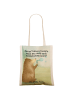 Mr. & Mrs. Panda Shopping Tasche Bär Seifenblasen Design mit Spruch in Weiß