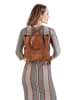 X-ZONE Rucksack echt Leder in cognac