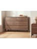 Beliani Kommode COWELL in Braun - (W) 140 x (H) 85 x (L) 40 cm