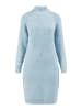 usha WHITE LABEL Strick Langarmkleid Midi in Himmelblau