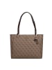 Guess Noelle Shopper Tasche 37 cm in latte logo-brown
