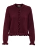 JDY Strickjacke in Maroon Banner