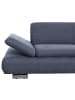 58 aufm Kessel ECKSOFA mit Ottomane rechts Kaye Flachgewebe blau