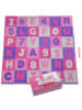 Pink Papaya Puzzlematte mit Zahlen und Buchstaben " Kids Zone - Pink " in lila