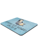 Mr. & Mrs. Panda Maus Pad Pinguin Lachen mit Spruch in Eisblau