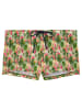 HOM Badeshorts Swim Shorts Taormina in green print