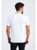 Leif Nelson Herren T-Shirt Polo Herren T-Shirt Polo LN-55510 in weiß