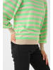 Kaffe Strickpullover KAlizzy Regular fit in Feather Gray Mel./Green